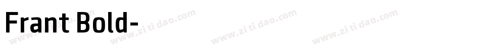 Frant Bold字体转换
